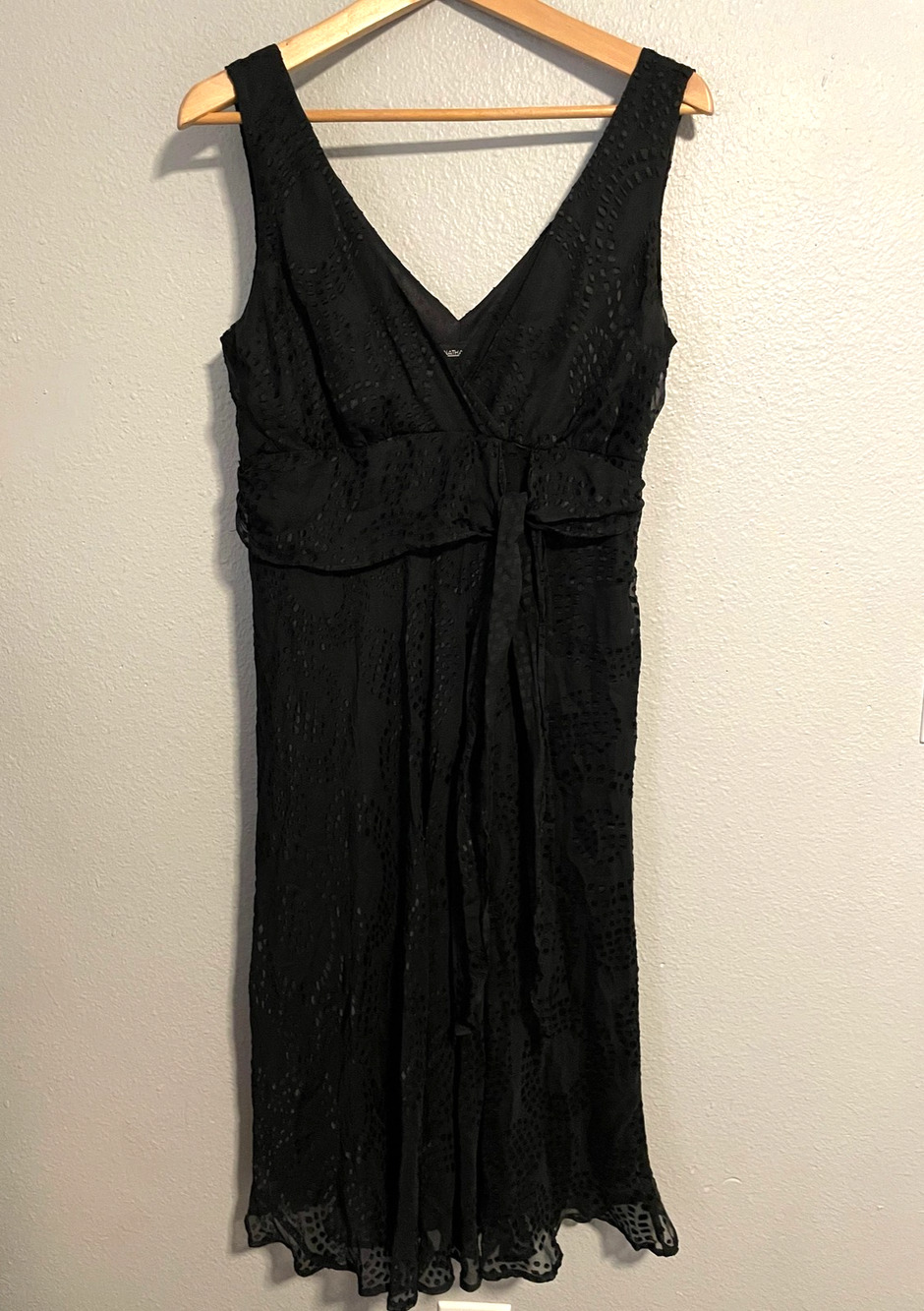 Vintage Jonathan Martin Womens Dress Size 10 Black Silk Blend Babydoll Witch Y2K